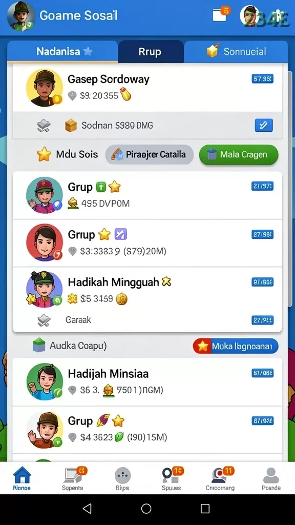 Cuplikan layar SUBUR88 — menu navigasi