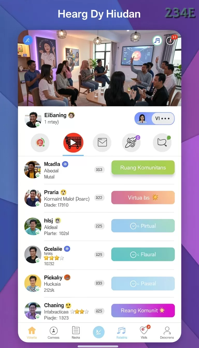 Cuplikan layar 77RP — aktivitas